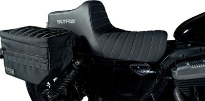 Sadel Slyfox Noon vinyl Sportster 04-22 silver