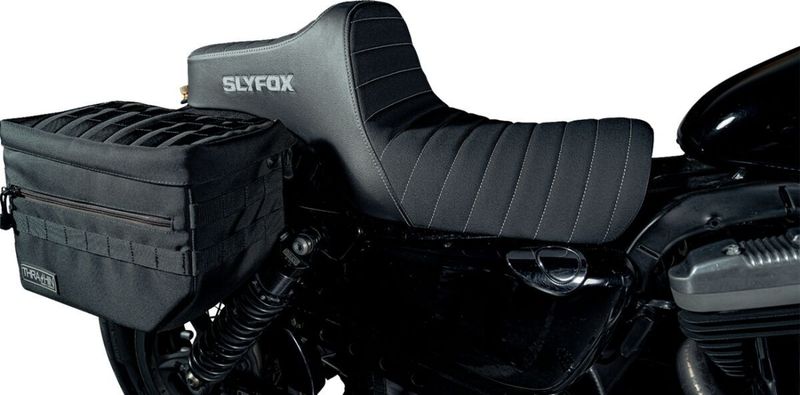 Sadel Slyfox Noon vinyl Sportster 04-22 silver