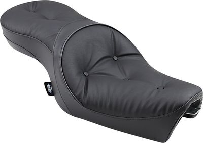Touringsadel Drag Specialties Low-Profile Pillow vinyl svart Sportster 04-22