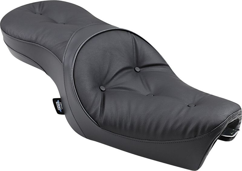 Touringsadel Drag Specialties Low-Profile Pillow vinyl svart Sportster 04-22