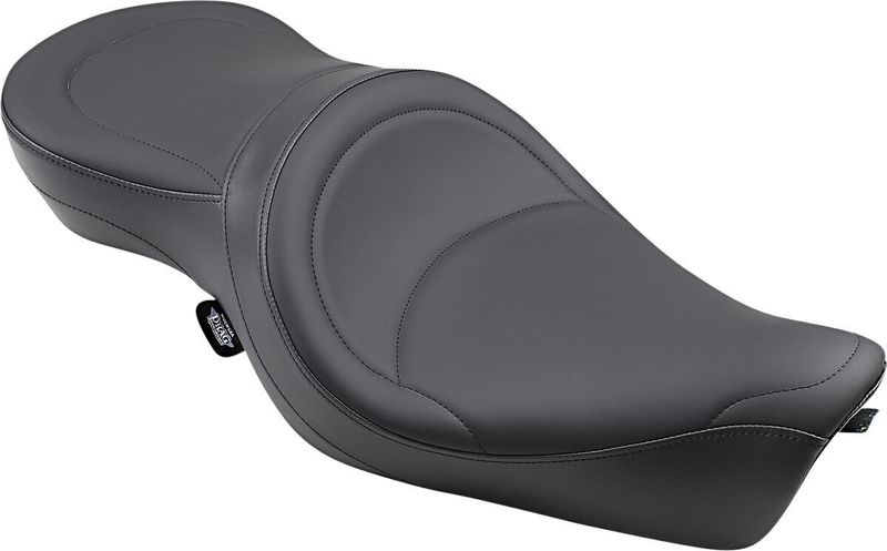 Touringsadel Drag Specialties Low-Profile bred vinyl svart Sportster 04-22