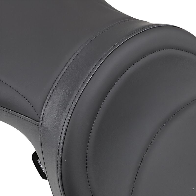 Touringsadel Drag Specialties Low-Profile bred vinyl svart Sportster 04-22
