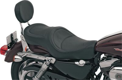 Touringsadel Drag Specialties Low-Profile bred vinyl svart Sportster 04-22