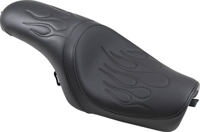 Sadel Drag Specialties Predator vinyl svart flame Sportster 04-22