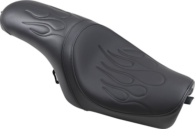 Sadel Drag Specialties Predator vinyl svart flame Sportster 04-22