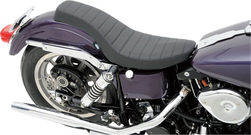Sadel Drag Specialties Spoon-Style vinyl svart H-D 58-84
