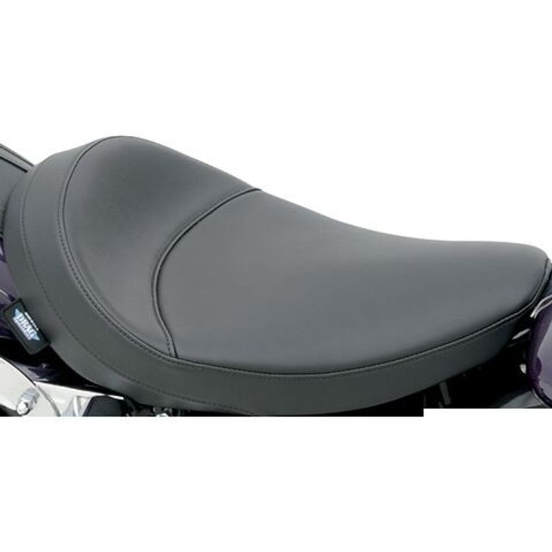 Solosadel Drag Specialties bred vinyl svart slät H-D 58-84