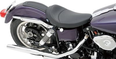 Solosadel Drag Specialties bred vinyl svart slät H-D 58-84