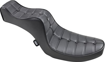 Sadel Drag Specialties King Queen vinyl svart H-D 58-84