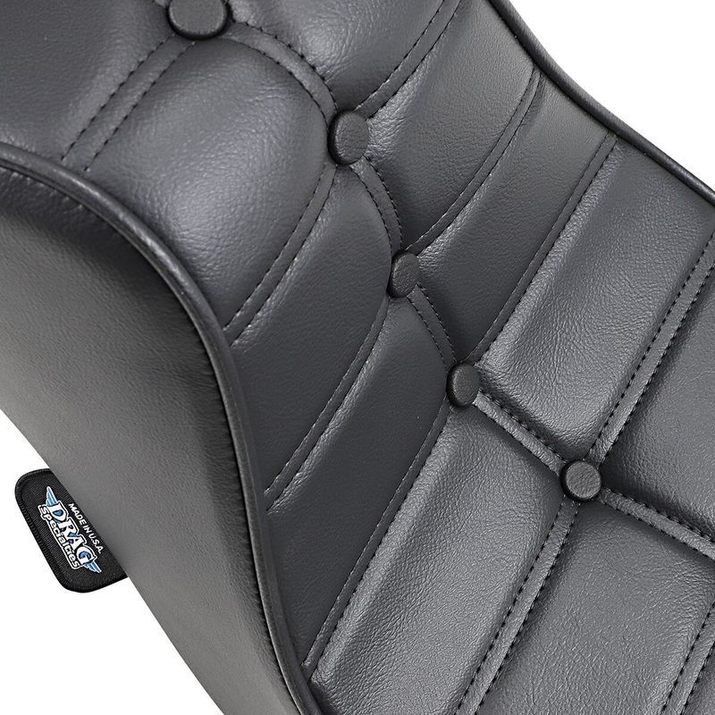 Sadel Drag Specialties King Queen vinyl svart H-D 58-84