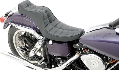 Sadel Drag Specialties King Queen vinyl svart H-D 58-84