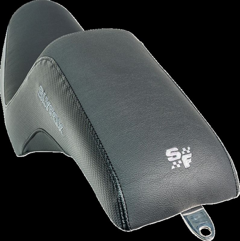 Sadel Slyfox Drifter slät vinyl FXR 82-94 grå/svart