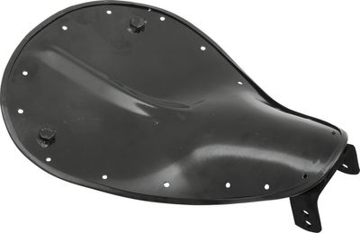 Sadelbotten fjädrande solosadel Drag Specialties liten gångjärn stål svart
