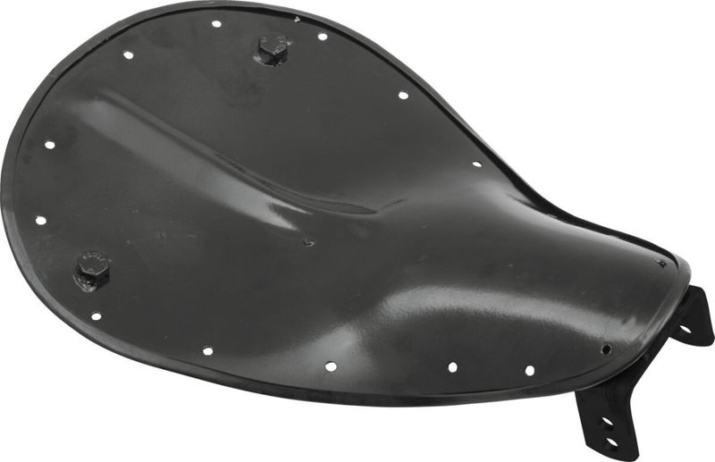 Sadelbotten fjädrande solosadel Drag Specialties liten gångjärn stål svart