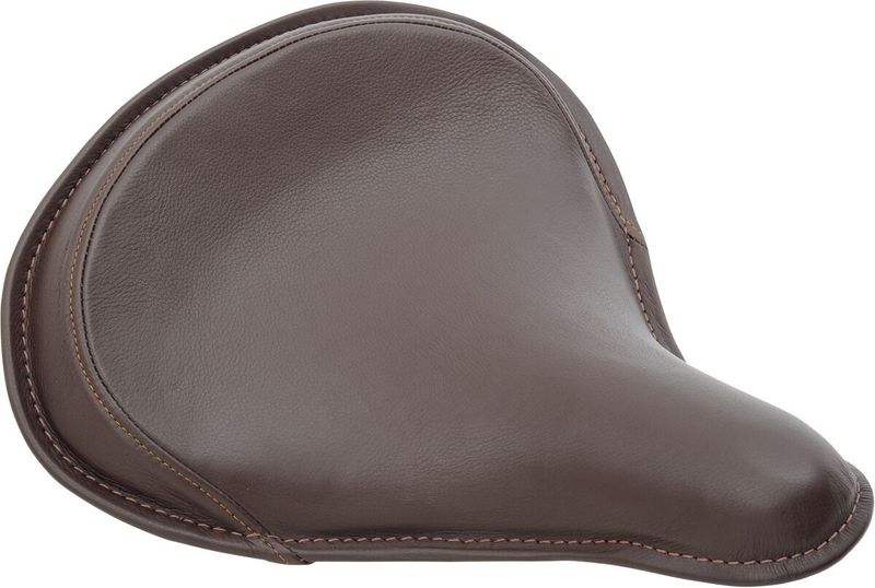 Sadel Drag Specialties fjädrad solo stor läder brun