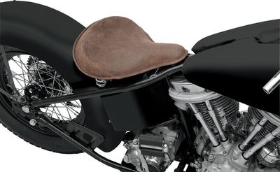 Solosadel fjäder Drag Specialties läder brun