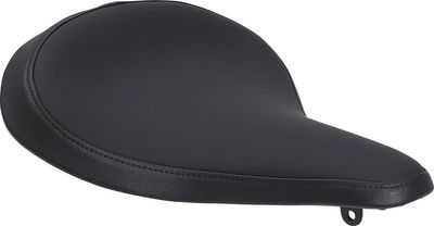 Solosadel fjäder Drag Specialties läder svart slät
