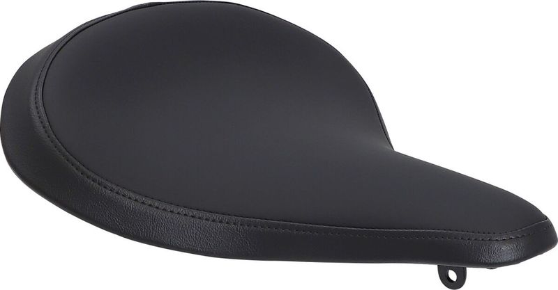 Solosadel fjäder Drag Specialties läder svart slät