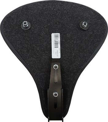 Solosadel fjäder Drag Specialties läder svart slät