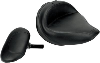 Solosadel Mustang bred svart justerbar 06-10, 12-15 Yamaha Roadliner