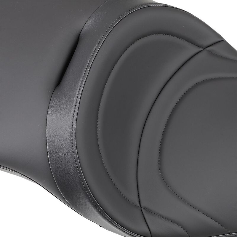 Touringsadel Drag Specialties Low-Profile läder svart Victory 10-15