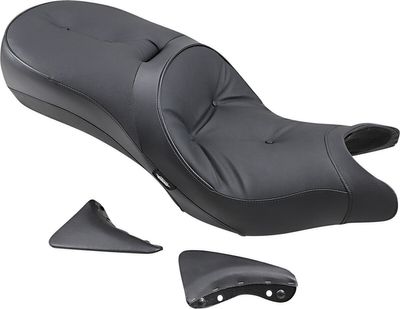 Touringsadel Drag Specialties Low-Profile vinyl svart Victory 10-15