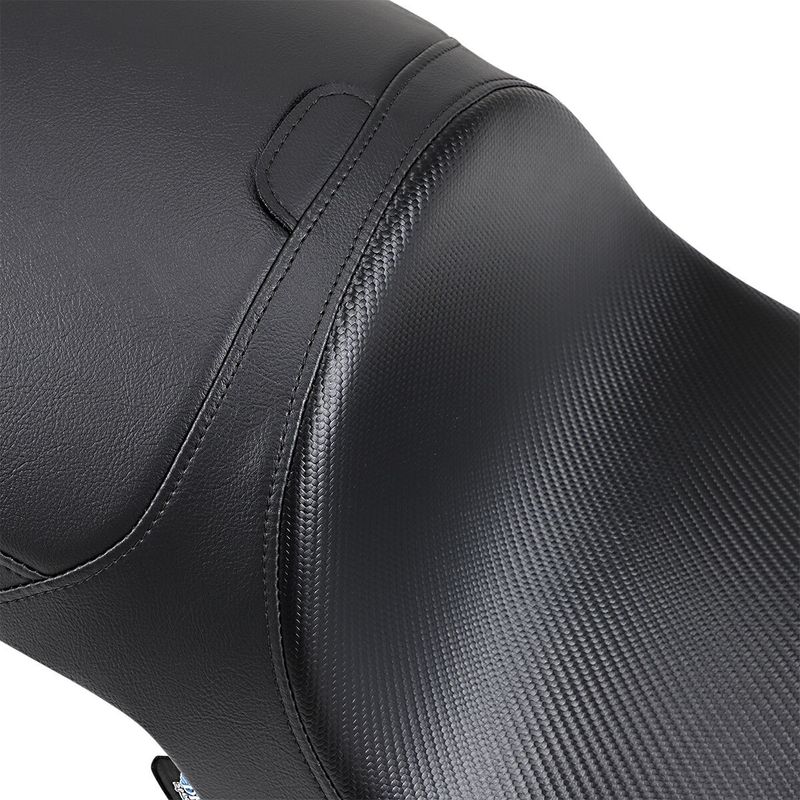 Sadel Drag Specialties Predator vinyl svart kolfiber Victory 05-14