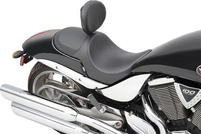 Sadel Drag Specialties Predator vinyl svart kolfiber Victory 05-14