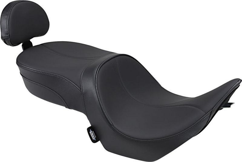Touringsadel Drag Specialties Low-Profile vinyl svart Victory 05-14