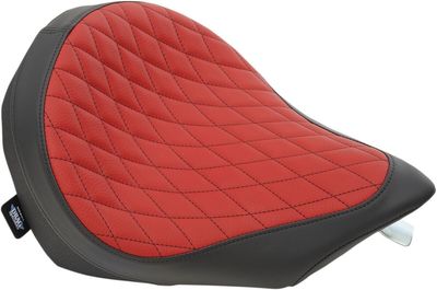 Solosadel Drag Specialties Low-Profile diamond röd svart Victory 03-17