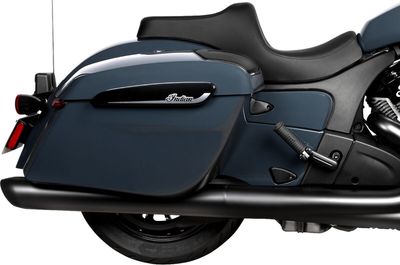 Sadel Drag Specialties Predator III vinyl svart slät Indian 20-upp