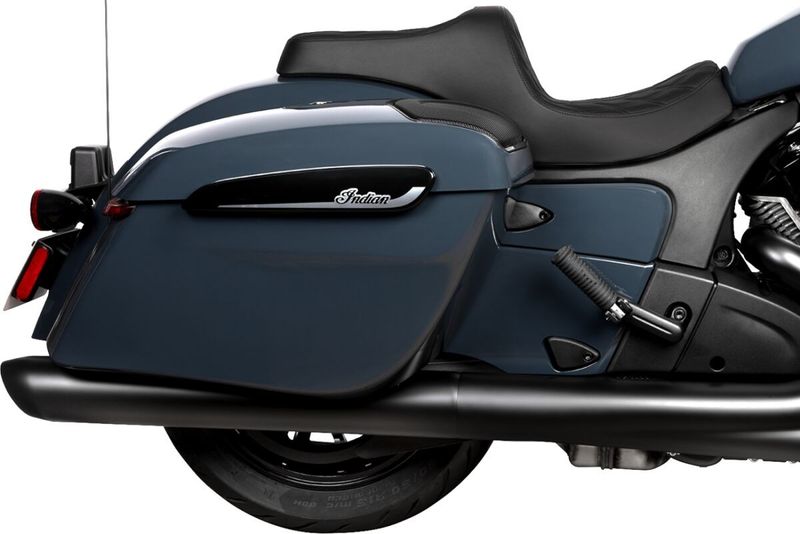 Sadel Drag Specialties Predator III läder dubbel diamond svart Indian 20-upp