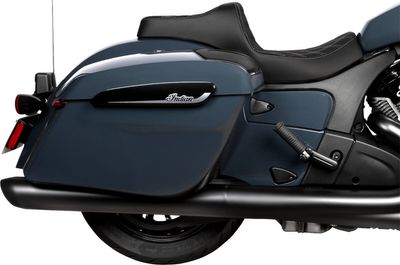 Sadel Drag Specialties Predator III Sivr vinyl Indian 20-upp