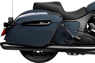 Touringsadel Drag Specialties Freedom vinyl Indian 20-upp silver