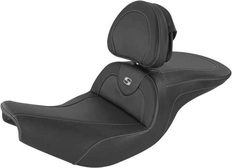 Sadel Saddlemen Roadsofa Sofa kolfiber med ryggstöd Indian 14-upp