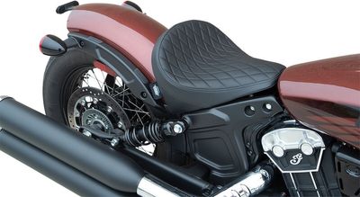 Sadel Drag Specialties solo Solar diamantsöm vinyl svart Indian Scout