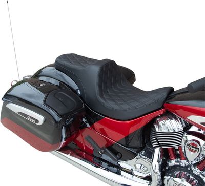 Sadel Drag Specialties Positioned Predator III Prediii svart Indian 14-upp