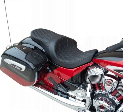 Touringsadel Drag Specialties Positioned Ddia svart Indian 14-upp 0810-2273