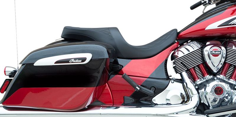Touringsadel Drag Specialties Positioned Ddia svart Indian 14-upp 0810-2273