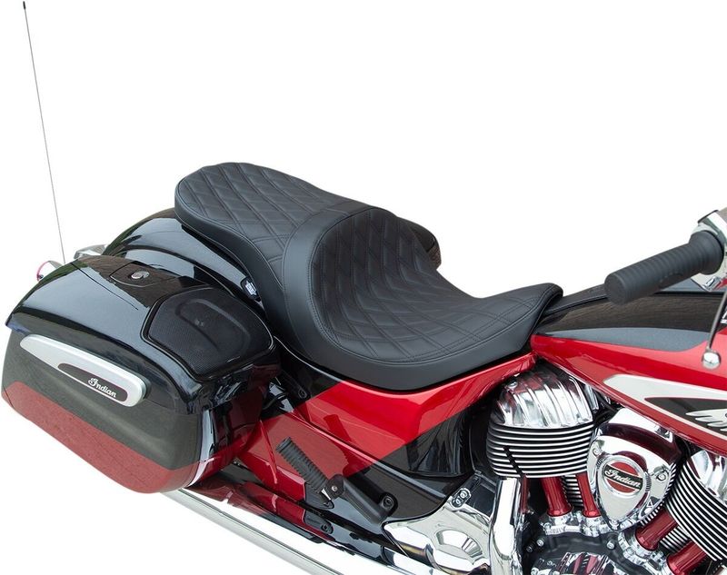 Touringsadel Drag Specialties Positioned Ddia svart Indian 14-upp 0810-2274