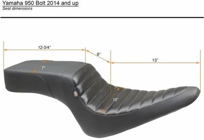 Sadel Mustang Squareback Yamaha Bolt / Bolt R-Spec 14-22