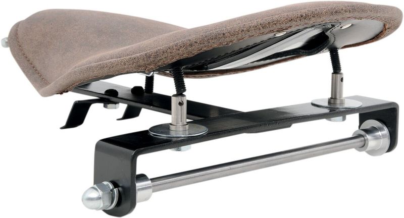 Monteringssats fjädersolosadel fram Drag Specialties stål svart H-D 58-84