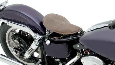 Monteringssats fjädersolosadel fram Drag Specialties stål svart H-D 58-84