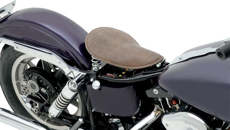 Monteringssats fjädersolosadel fram Drag Specialties stål svart H-D 58-84