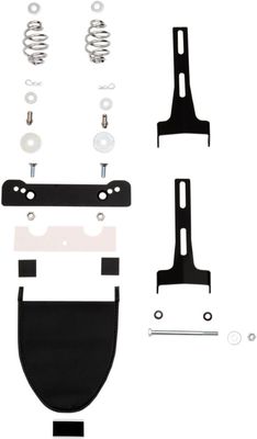 Monteringssats fjädersolosadel Drag Specialties stål svart Dyna 96-17