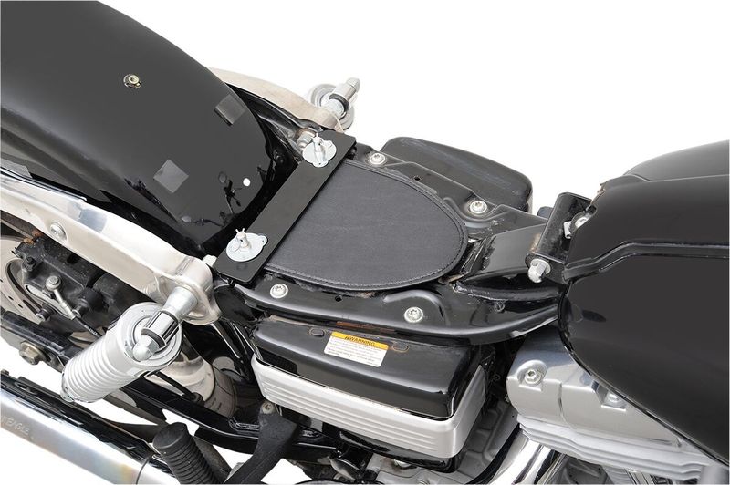 Monteringssats fjädersolosadel Drag Specialties stål svart Dyna 96-17