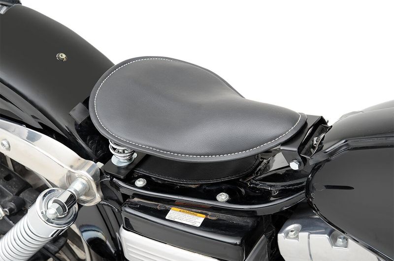 Monteringssats fjädersolosadel Drag Specialties stål svart Dyna 96-17