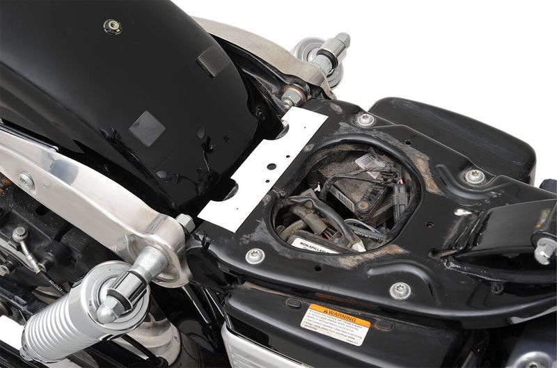 Monteringssats fjädersolosadel Drag Specialties stål svart Dyna 96-17