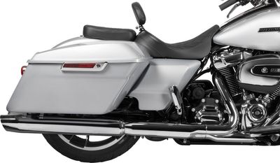 Ryggstöd Drag Specialties EZ Glide II vinyl dubbel diamond svart