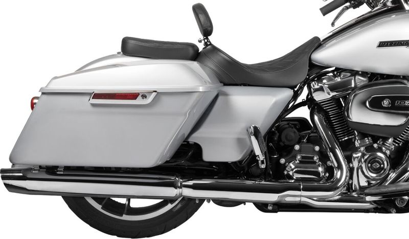 Ryggstöd Drag Specialties EZ Glide II vinyl dubbel diamond svart